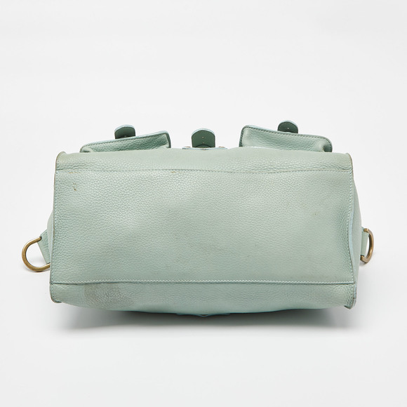 MULBERRY Green Leather Roxanne Satchel - Picture 8 of 8